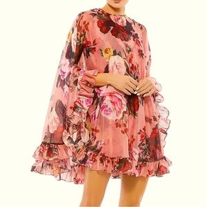 Mac Duggal Pink Floral Dress